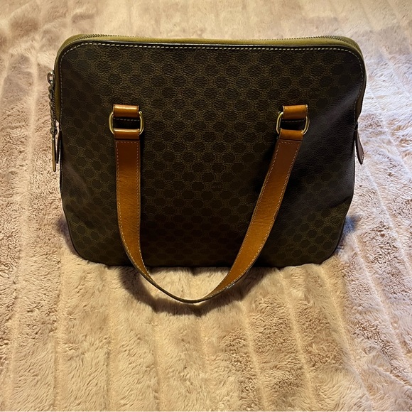 Vintage Celine Macadam Handbag in Brown Pattern Leather - Picture 7 of 10